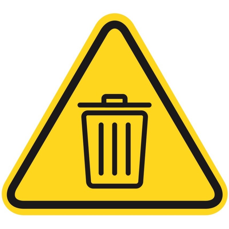 Warnschild „Müll“