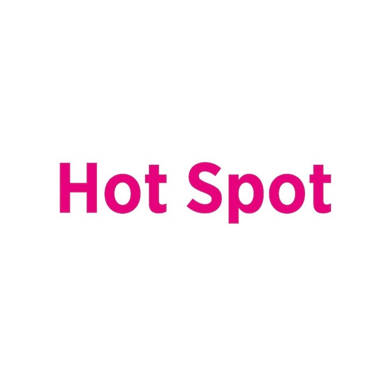 Bodenaufkleber „Hot Spot“