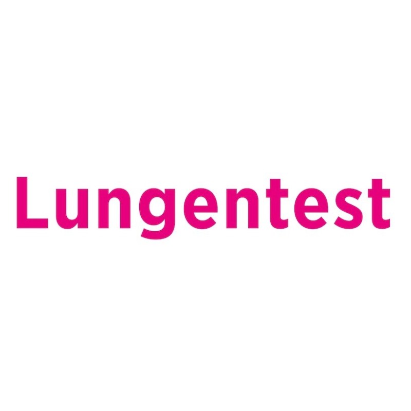 Bodenaufkleber „Lungentest“