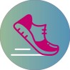 Bodenaufkleber „Illustration Turnschuh“