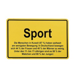 Ortsschild „Sport“