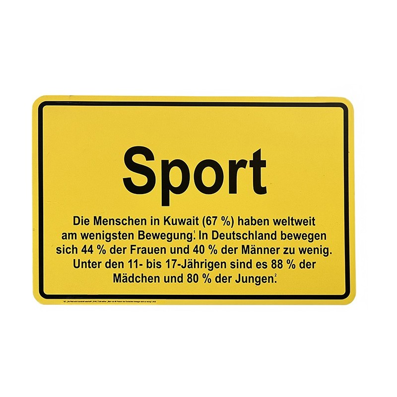 Ortsschild „Sport“