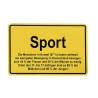 Ortsschild „Sport“