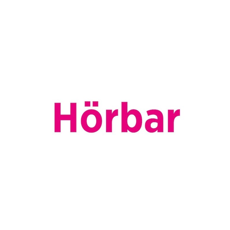 Bodenaufkleber „Hörbar“