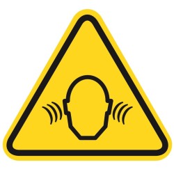 Warnschild „Lärm“