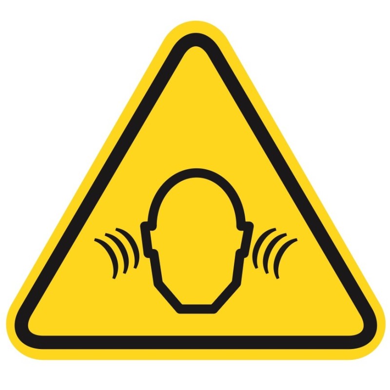 Warnschild „Lärm“
