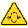 Warnschild „Lärm“