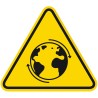 Warnschild „Drehscheibe“