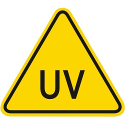 Warnschild „UV-Schutz“