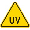 Warnschild „UV-Schutz“