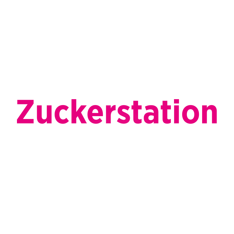 Bodenaufkleber „Schriftzug Zuckerstation“