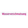 Bodenaufkleber „Schriftzug Wasserverschmutzung“