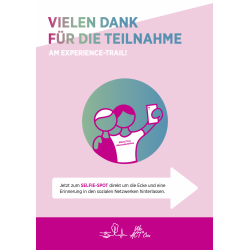 Aufsteller  „Vielen Dank...