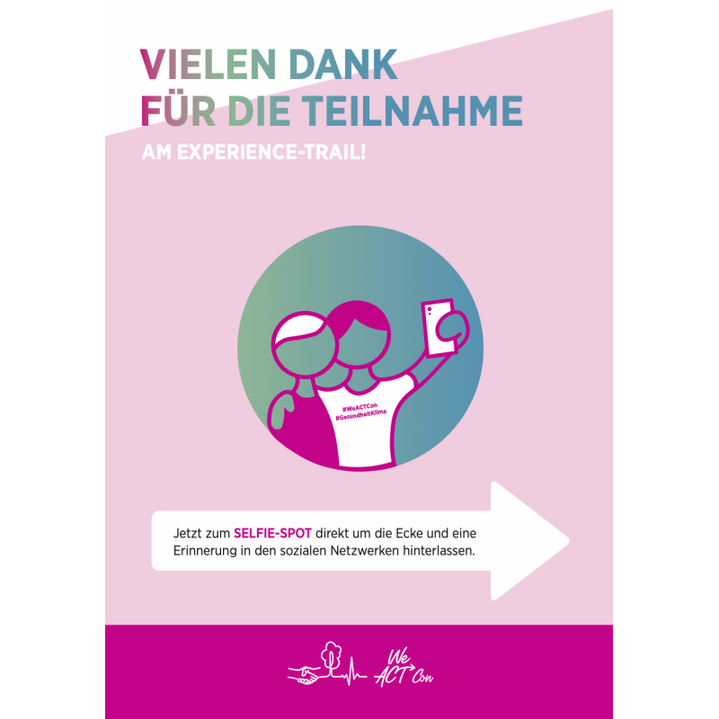 Aufsteller  „Vielen Dank für Ihre Teilnahme“