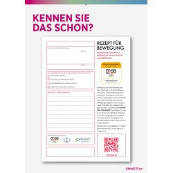 Board „Rezept für Bewegung“