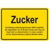 Ortsschild „Zucker“