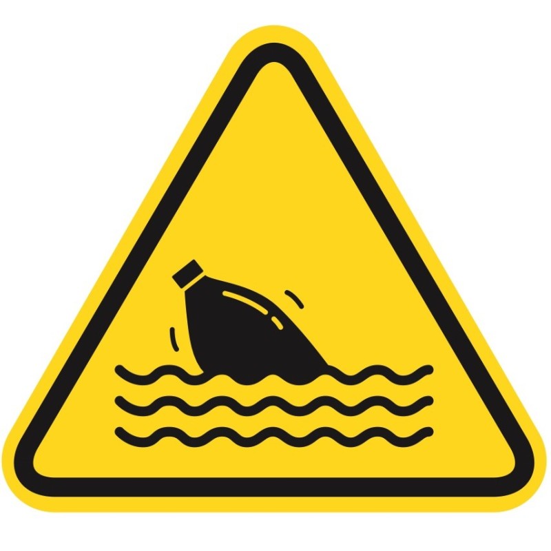 Warnschild „Wasserverschmutzung“